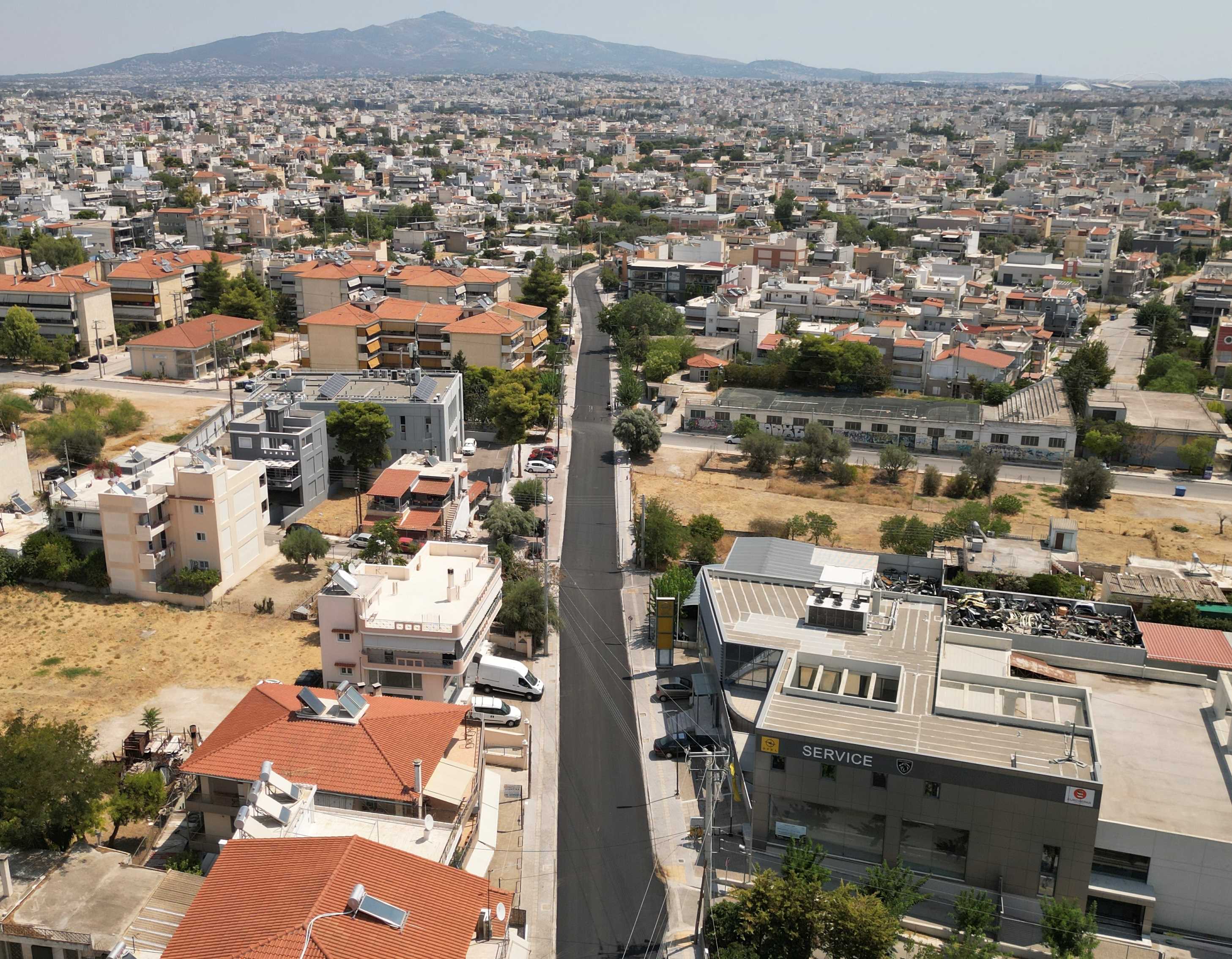 Ασφαλτοστρώσεις οδικών αρτηριών στο Δήμο Αγίων Αναργύρων-Καματερού